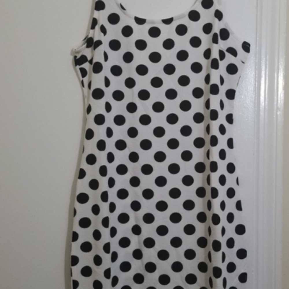 Polka Dot Women’s Form Fitting Tank bodycon Dress - Picture 4 of 6